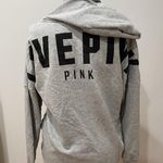PINK - Victoria's Secret Grey Long Sweater with Hood Photo 1