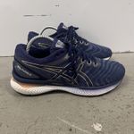 ASICS  Gel Nimbus 22 Men's Running Shoes Size 10 Gray Floss Peacoat Sneaker Photo 0