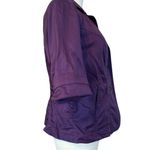 Coldwater Creek  Rich Purple Fitted Blazer Buttons L 12 Photo 3