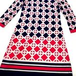 Eliza J  Abstract Dress Size 4 Pink Navy White Photo 0