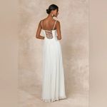 Lulus Glorious Elegance White Pleated Sleeveless Lace Photo 8