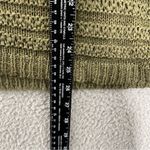 Adora Sweater Women M/L Olive Green Casual Knit V Photo 6
