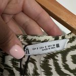 ZARA NWT  Printed Modal‎ Midi Dress Green/Cream Size Small Photo 7