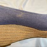 Franco Sarto Blue Peep Toe Espadrille Sandal Wedges Cheria Womens 9 Beachy Photo 7