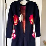 Alexander McQueen Orchid Jacquard Midi Dress Cutouts Medium Black Red Yellow NWT Photo 7