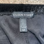Eileen Fisher Stretch Velvet Knit Ankle Length Leggings Black Small Photo 7