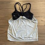 Athleta  Grey Shadow Stripe Energize Tank with Built in Sports Bra - Si… Photo 3