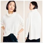 Anthropologie  Blair Slouchy Turtle Neck Sweater in Cream Off White Size Medium Photo 1