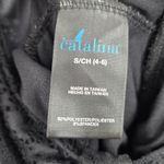 Catalina  Black Crochet Lace Swimwear Tankini Top S Small 4-6 Photo 4