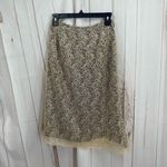 Talbots Vintage Women’s 4 Tan Black Skirt Photo 0