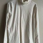 appleseed's , polkadot turtleneck sweater, cream, brown size XL Photo 0
