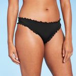 Shade & Shore Women's Ruffle Extra Cheeky Bikini Bottom - ™ Black Photo 0