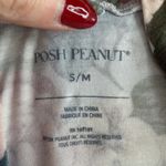 Posh Peanut S / M Robe Floral Lightweight Belted Bamboo Lounge Birds Butterflies Blue Size M Photo 6