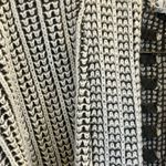 Pink Rose Soft Comfy Crochet Cardigan Sweater Long Gray White Blend Photo 2