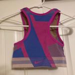 Nike  Purple and Pink Colorblock Sports Bra XS Xtra Small Dri Fit GUC Racerback Photo 1