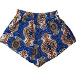 Solemio  Womens Shorts Small Blue Paisley Flowy Polyester Dressy Layered Split Photo 1