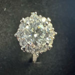 Sterling Silver Ring size 8 moissanite Photo 1