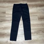 BLANK NYC Women's Black Moto Vegan Leather & Twill Straight Leg Trousers sz 27 Photo 2