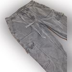 American Eagle Classic Bootcut Gray Drawstring Canvas Cargo Pants 2 Photo 5