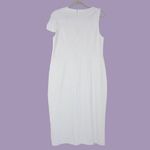 Eloquii NEW white Twisted Shoulder Sheath Dress, 24 Photo 7