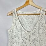 Anthropologie  Odd Molly White Floral Lace Mini Dress 1 / S Photo 17