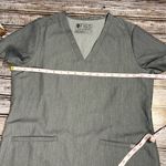 FIGS  Charcoal V-Neck Scrub Top Photo 5