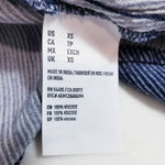 American Eagle AEO  Pinstripes Cold Shoulder Blouse Photo 6