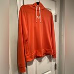 Under Armour  Size S Orange Coral Loose Fit Logo Pullover Hoodie Sweatshirt Photo 2