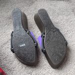 A Onesole JMU James Madison University Wedge Sandals SIZE 9 Purple Photo 2