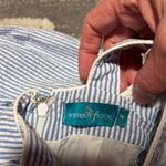 Southern Frock  sear sucker dress. Size 4. Blue and white. Dressy or casual. Photo 5