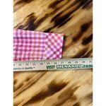 Talbots  Women's Lightweight Checkered Plaid Button UP Shirt Pink Size XS Classic Photo 6