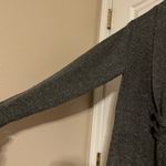 Fortune + Ivy  Gray Open Front Mid Length Long Sleeve Cardigan Size Medium Photo 3