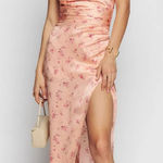 Reformation Barrow Silk Maxi Dress in Myrna Pink Floral 2 Photo 0