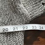 Vince Knitted By Hand Cardigan Sweater Open Knit Gray Vneck Oversized Knit S Photo 9