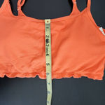 Aerie Orange Cropped Bikini Top NWT Size Medium Orange Textured Swim Top Photo 10