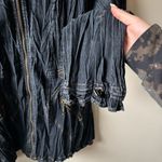 Flair Dark Wash Denim Zip Up Jacket Blue Size M Photo 1