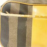 Fendi ‎ ROMA Vintage Pequin Striped Small Luxury Designer Crossbody Shoulder Bag Photo 1