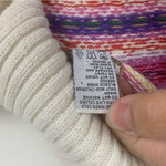 Heirloom collectibles size large fair isle multicolor full zip sweater nordic White Photo 10