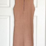 Dissh NWT  Aymie Latte Zip Knit Mini Dress Photo 0