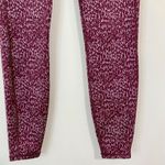 All In Motion Women's Athletic Legging Maroon Print Size Small EUC Photo 2