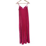 Johnny Was Maxi Dress Womens XS Pink Tye Pleated Midi Feminine Romantic Bohemian Photo 1