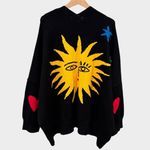 Dressed in Lala Child of the Universe Oversized Cardigan Size L/XL Black Photo 7