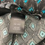 Torrid Wide Leg Diamond Print Black Turquoise Palazzo Trouser Capri Pants Size 2 Photo 11