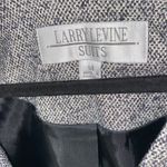 Larry Levine  Vintage Black White Tweed 2-Button Long Blazer Jacket Women's 14 Photo 4
