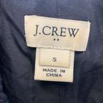 J.Crew  Vest Navy Faux Fur Soft Full Zip Mock Neck Pockets Size Small EUC #0146 Photo 3