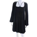 Samantha Treacy Long Sleeve Bubble Hem Dress Navy Size 6 Party Wedding Guest Blue Photo 8
