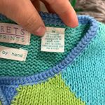 Segrets Sun Prints Knit by Hand Sweater Vintage Color Blocking Sweater Sz M Blue Size M Photo 7