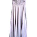 Mac Duggal Off The Shoulder Ruched A Line Gown - Pearl Grey Photo 4