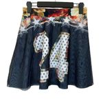 Rue 21 Skirt Womens Juniors Medium Graphic Football Jersey #24 NEW Blue Size undefined Photo 0