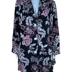 Susan Graver GRAVER  Floral Tapestry Rhinestone Embellished Blazer Coat Photo 3